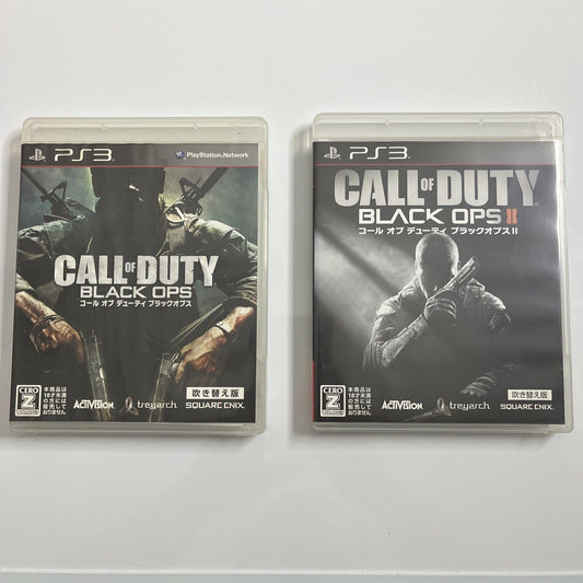 Call Of Duty Black Ops I + II  Sony PlayStation PS3 JAPAN Game