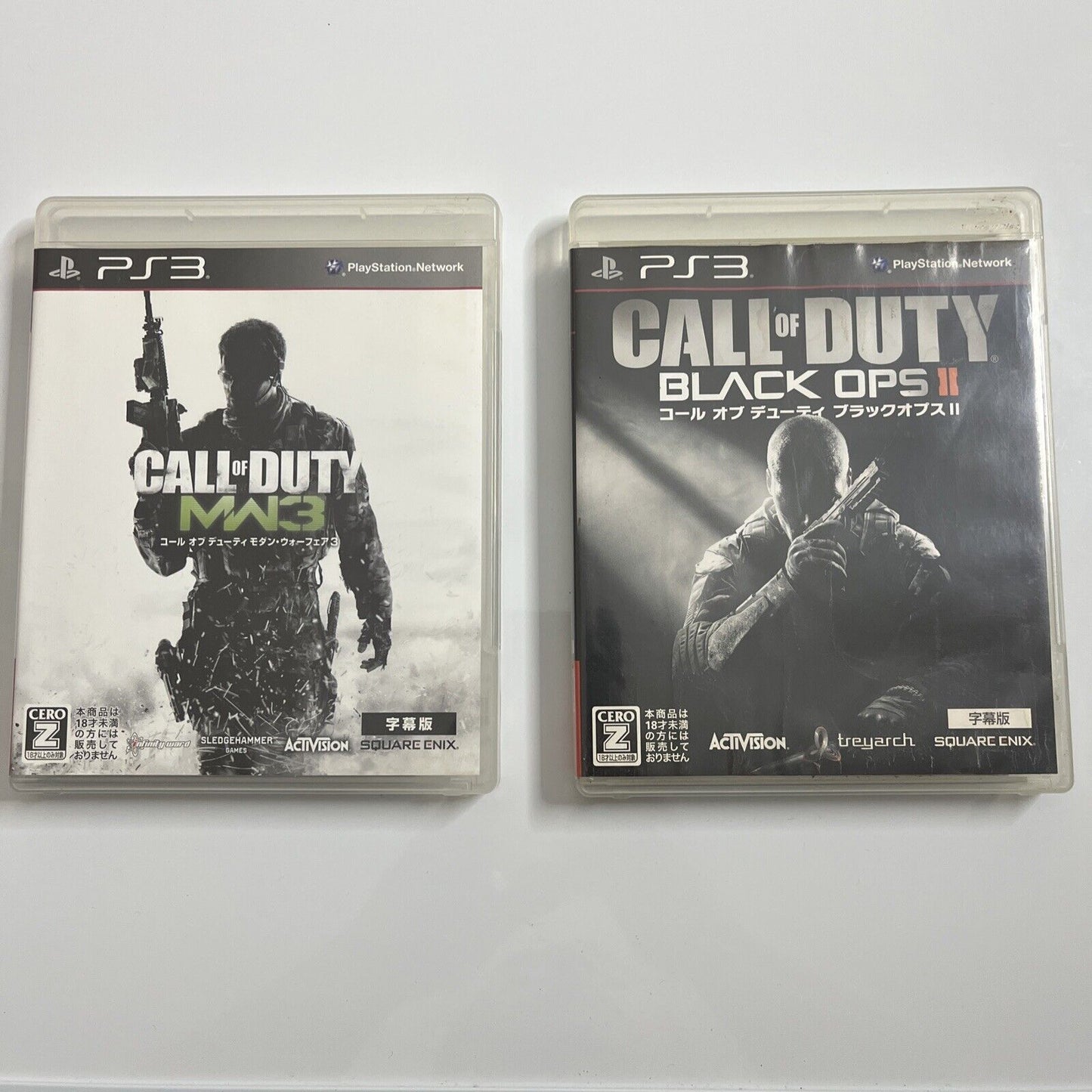 Call Of Duty MW3 + Black Ops II  Sony PlayStation 3 PS3 JAPAN Game Complete