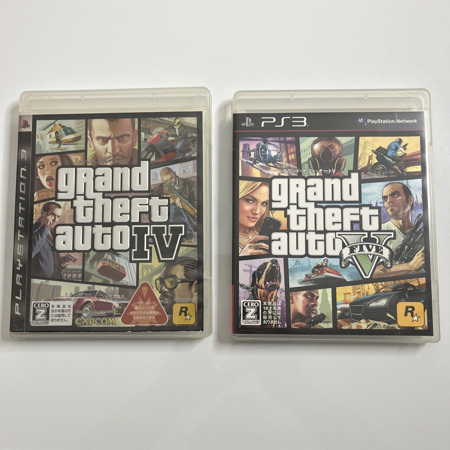 Grand Theft Auto IV + V  Sony PlayStation 3 PS3 JAPAN Game