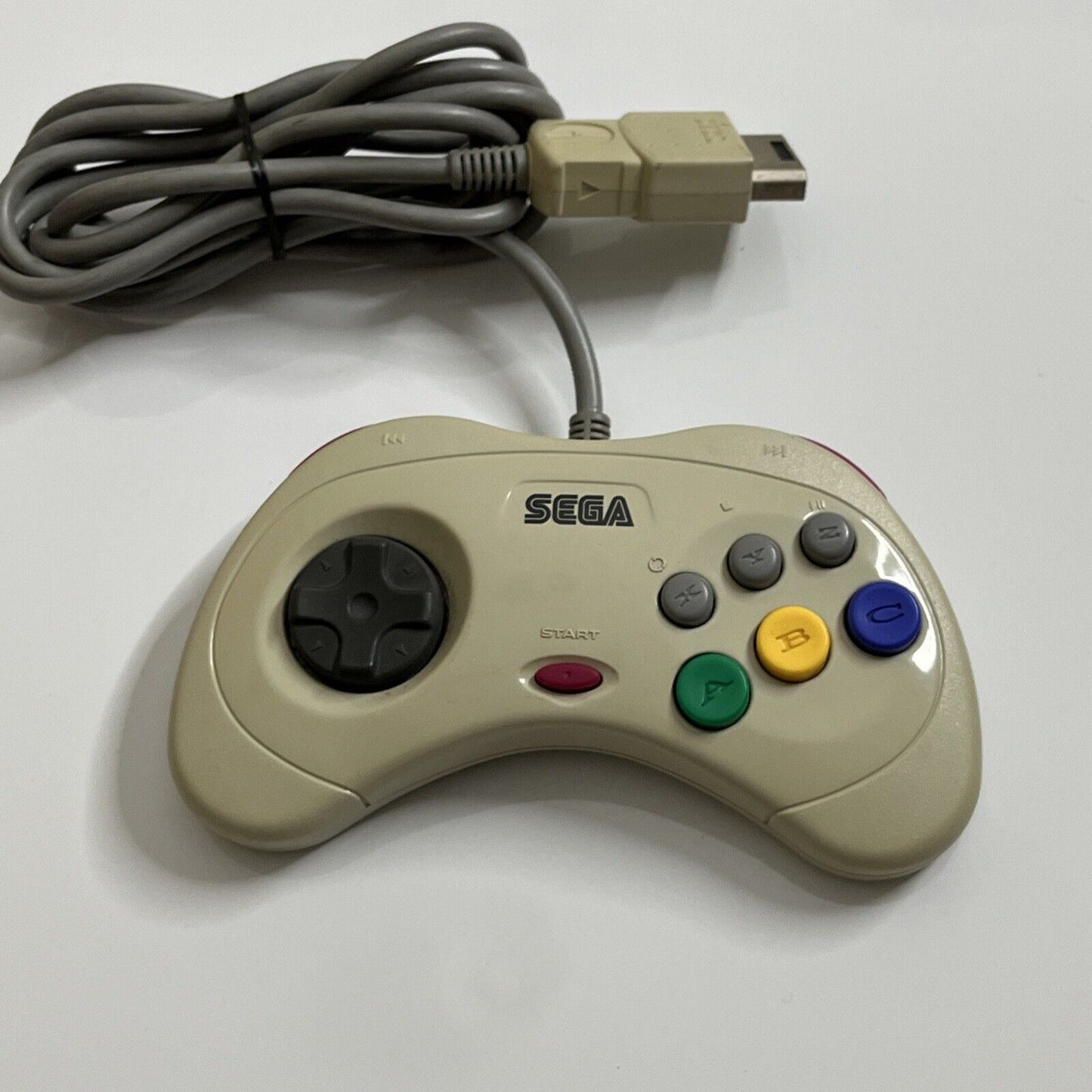 Official Sega Saturn Gamepad Controller HSS-0101 White Genuine