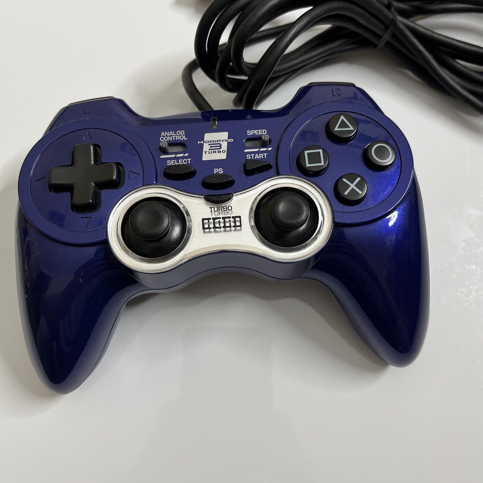 Hori Horipad 3 Turbo Sony PlayStation 3 PS3 Controller USB Blue – Retro ...