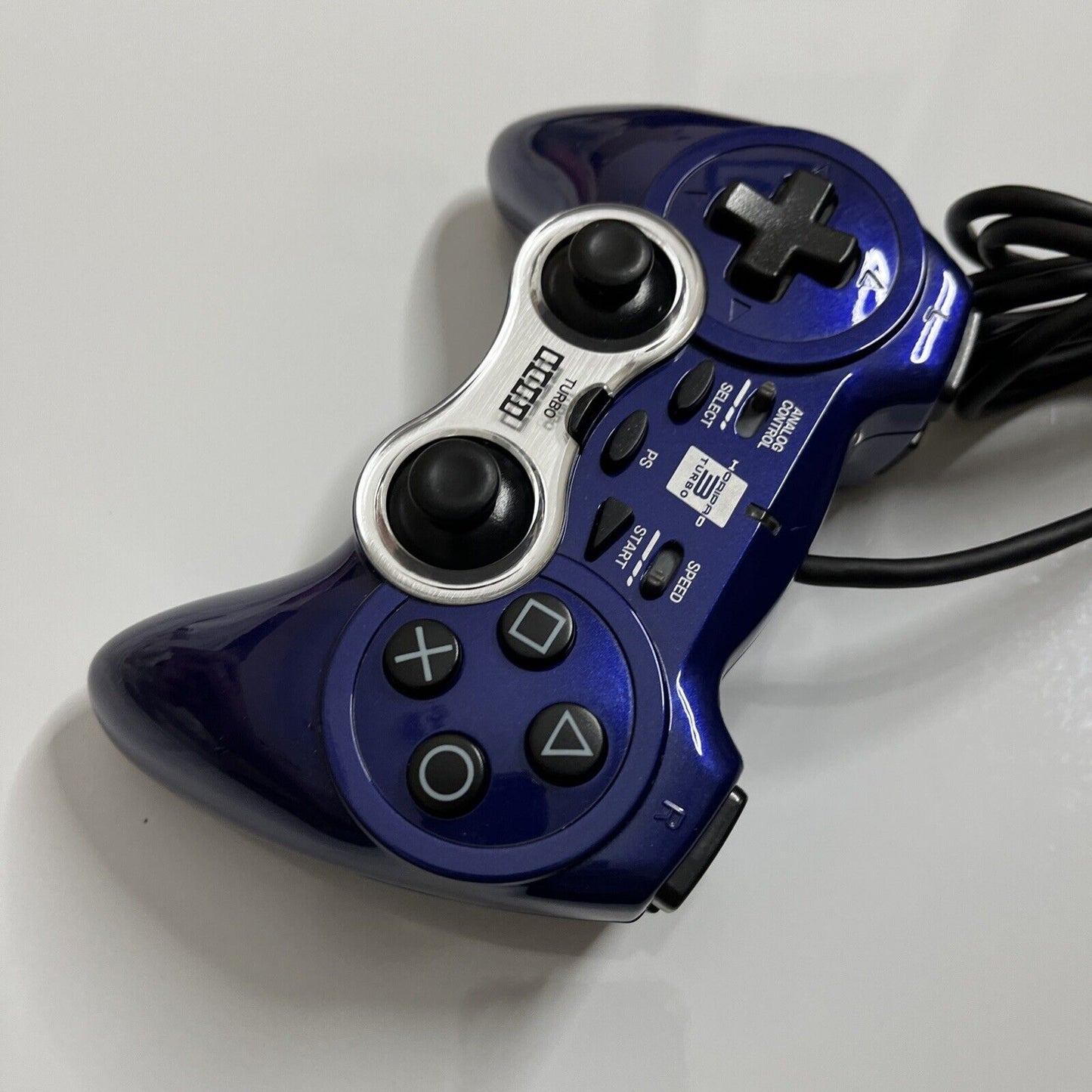 Hori Horipad 3 Turbo Sony PlayStation 3 PS3 Controller USB Blue