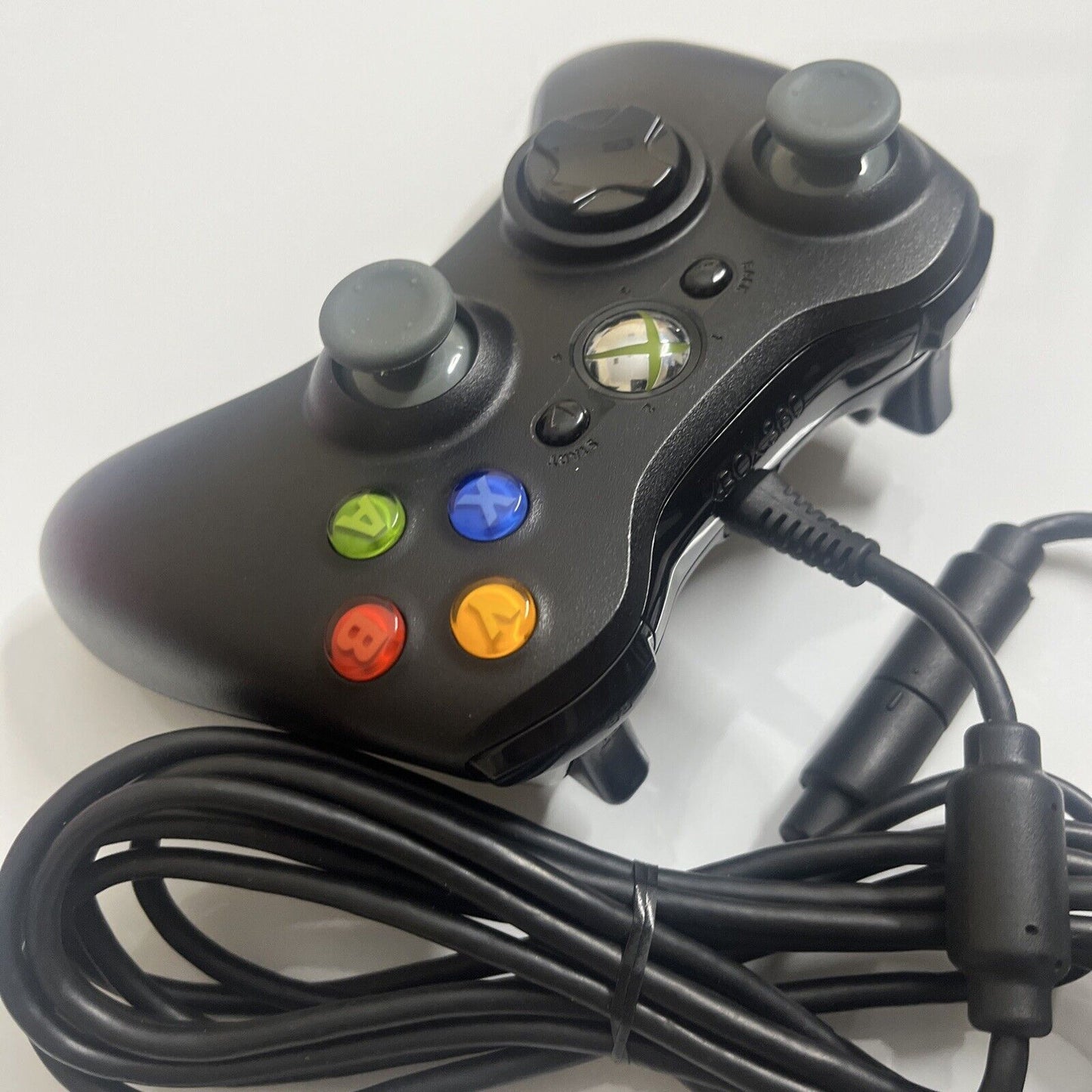 Genuine Official Microsoft Xbox 360 Controller Wired USB Black for PC XBOX 360