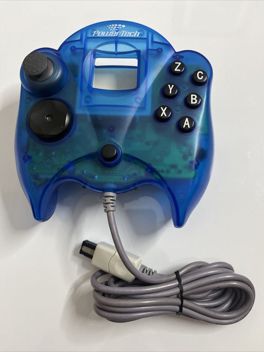 Powertech Sega Dreamcast Controller Transparent Blue