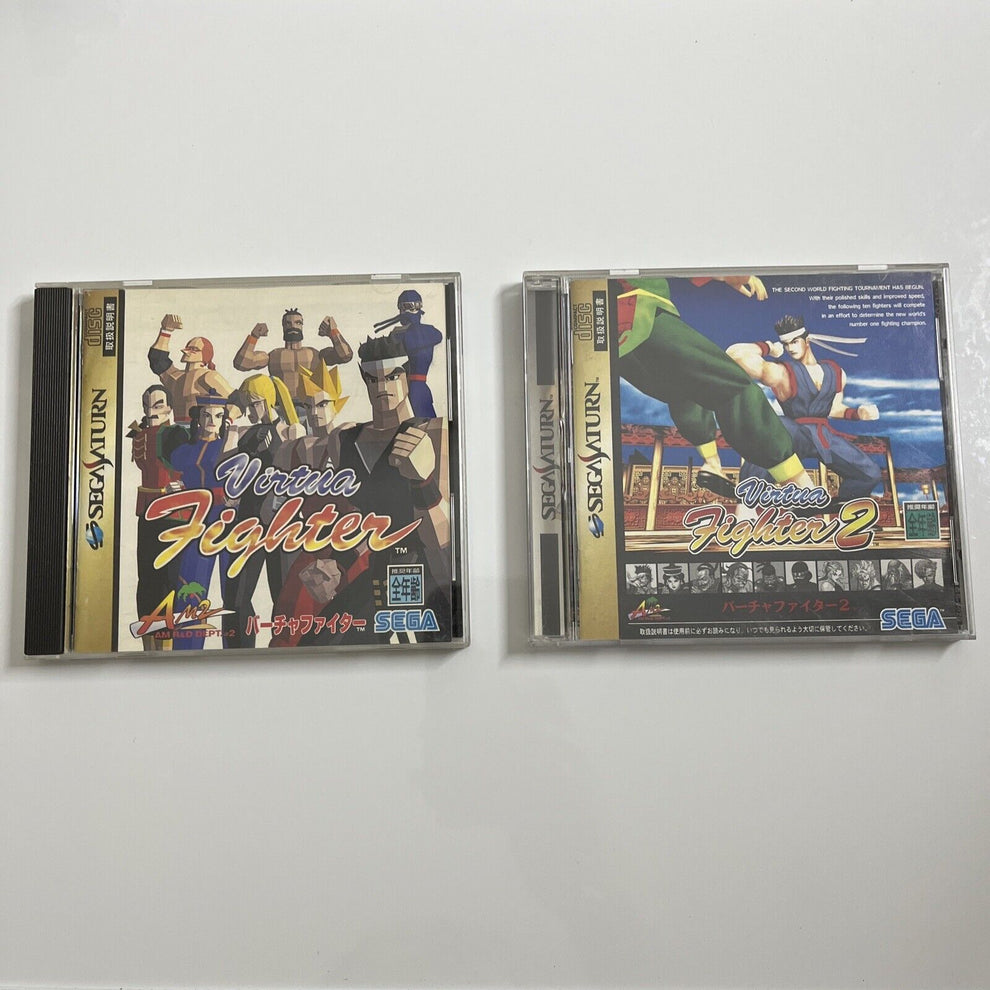 Virtua Fighter 1 + 2 Sega Saturn SS NTSC-J JAPAN Fighting Game – Retro Unit