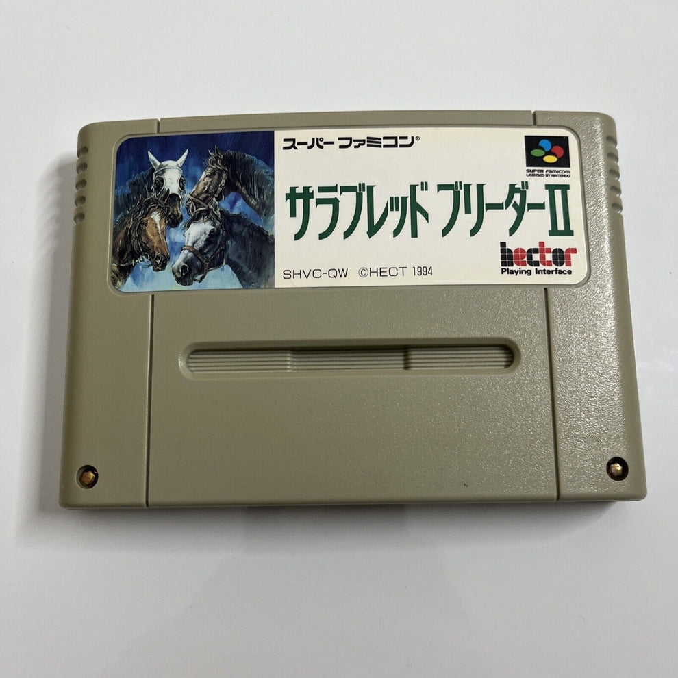 Thoroughbred Breeder 2 Nintendo Super Famicom SNES NTSC-J JAPAN Horse ...