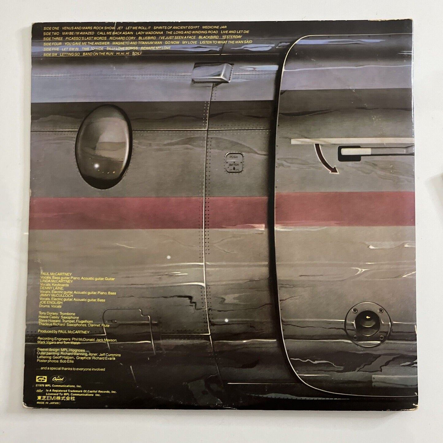 Wings Over America 3x LP Vinyl Record 1977 Gatefold Poster EPS-50001