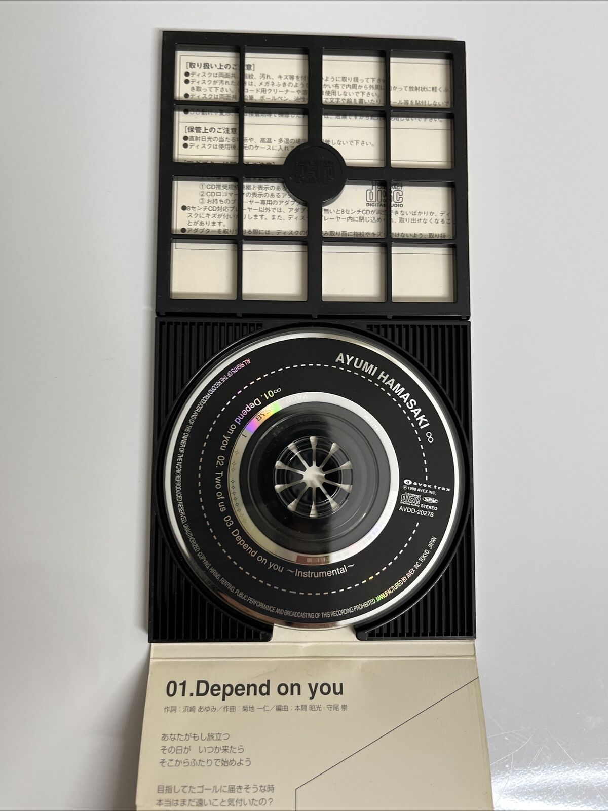 Ayumi Hamasaki - Depend On You (CD, 1998) Mini Digipak J-Pop Japan AVDD-20278