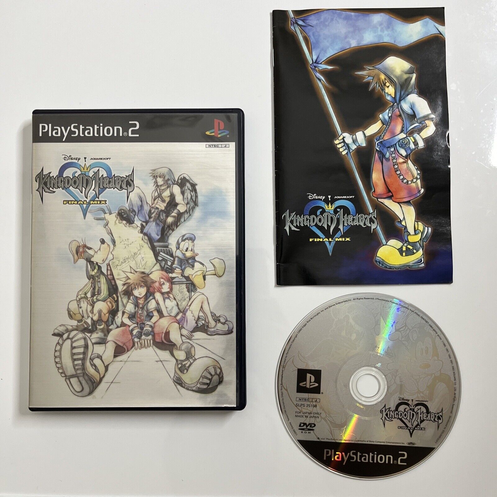 Kingdom Hearts Final Mix Sony PlayStation PS2 NTSC-J JAPAN 2002 Game C ...