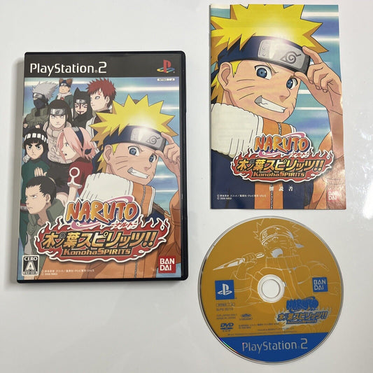 Naruto Konoha Spirits  Sony PlayStation PS2 NTSC-J JAPAN Game Complete