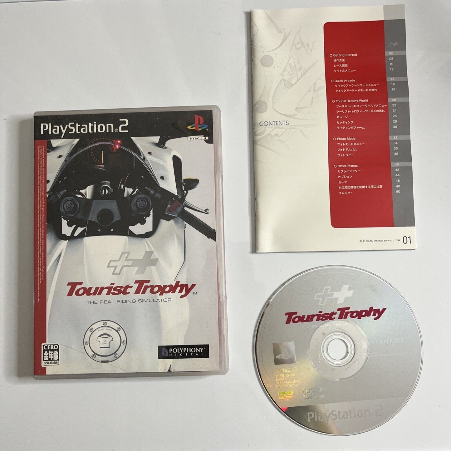 Tourist Trophy Motorcycle Real Riding Simulator  PlayStation PS2 NTSC-J JAPAN