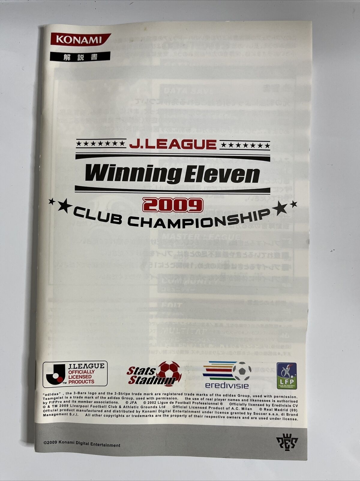 Winning Eleven 9 Club Championship PlayStation PS2 NTSC-J JAPAN Game Complete