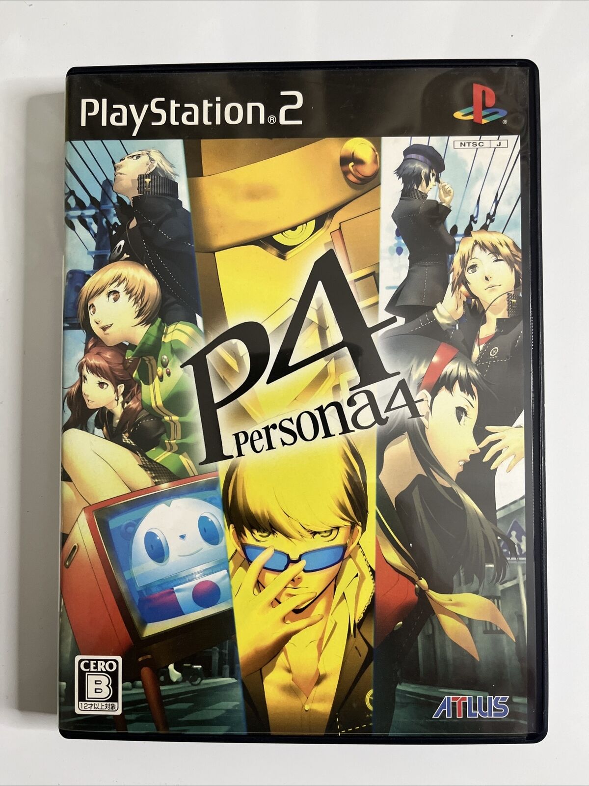 Persona 4 P4 with Trading Card  Sony PlayStation PS2 NTSC-J JAPAN Game Complete