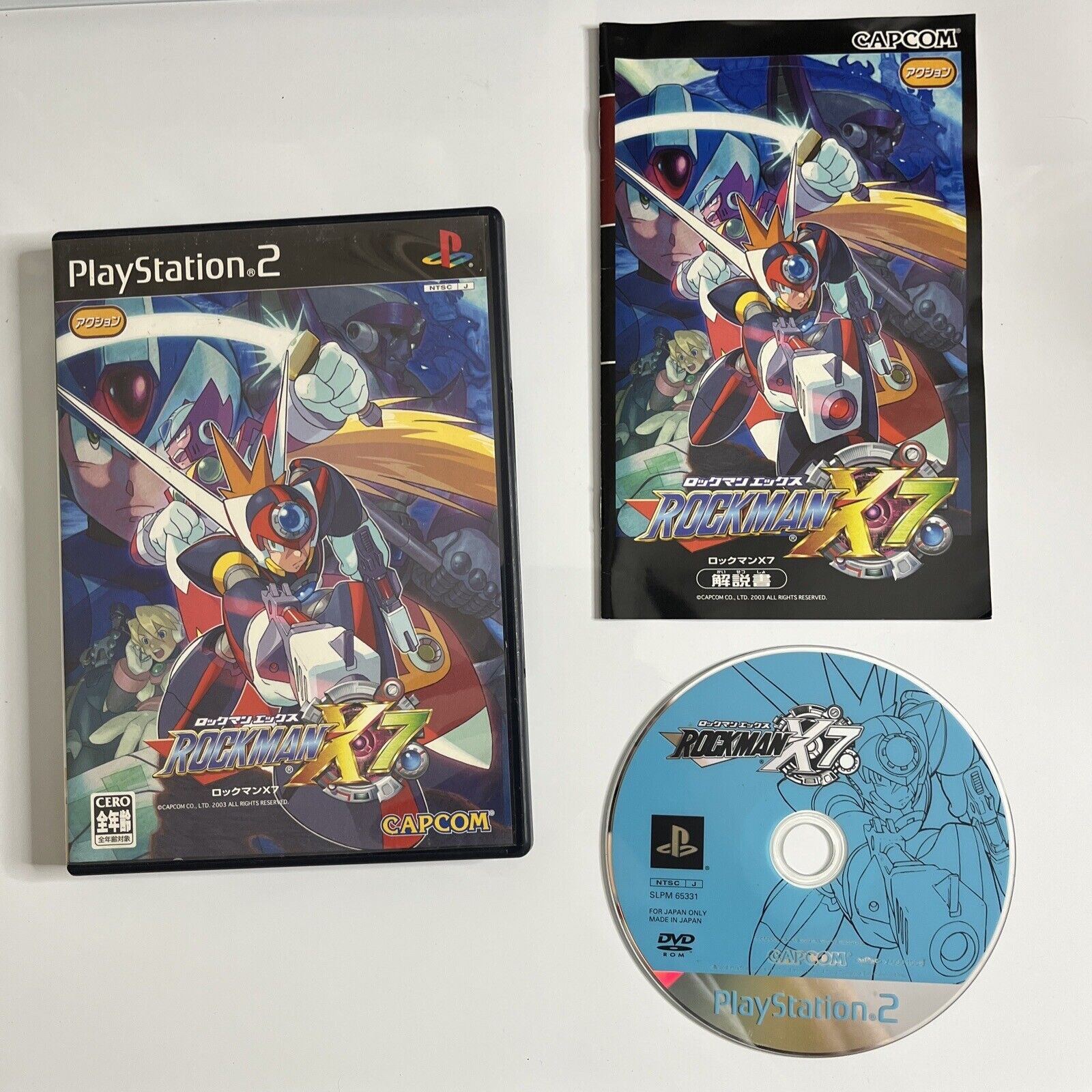 Rockman X7 Megaman Sony Playstation Ps2 Ntsc-j Japan 2003 Game Complet 