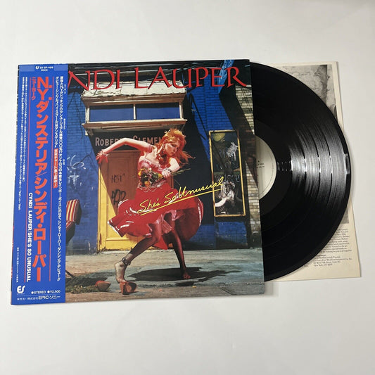 Cyndi Lauper - She's So Unusual LP 1983 Vinyl Record Obi First Edition 25-3P-486