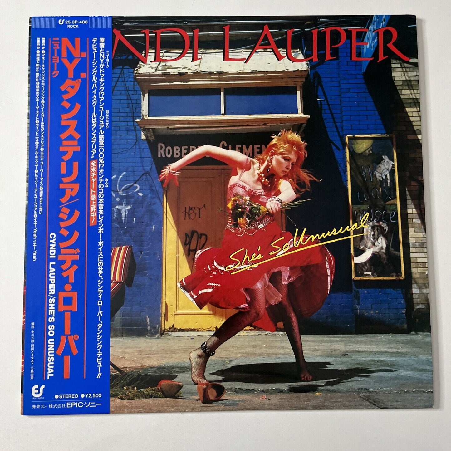 Cyndi Lauper - She's So Unusual LP 1983 Vinyl Record Obi First Edition 25-3P-486