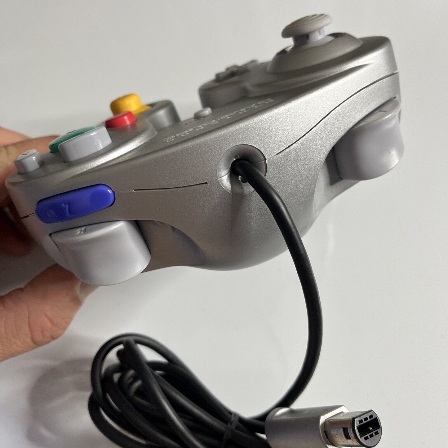 Official Nintendo GameCube Controller Silver - Genuine Tested and Cleaned