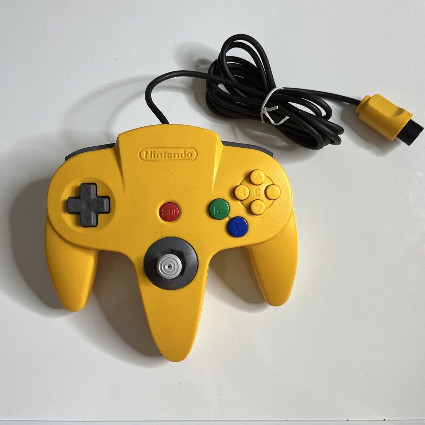 Authentic Nintendo 64 Yellow N64 Controller Genuine Tested and Cleaned