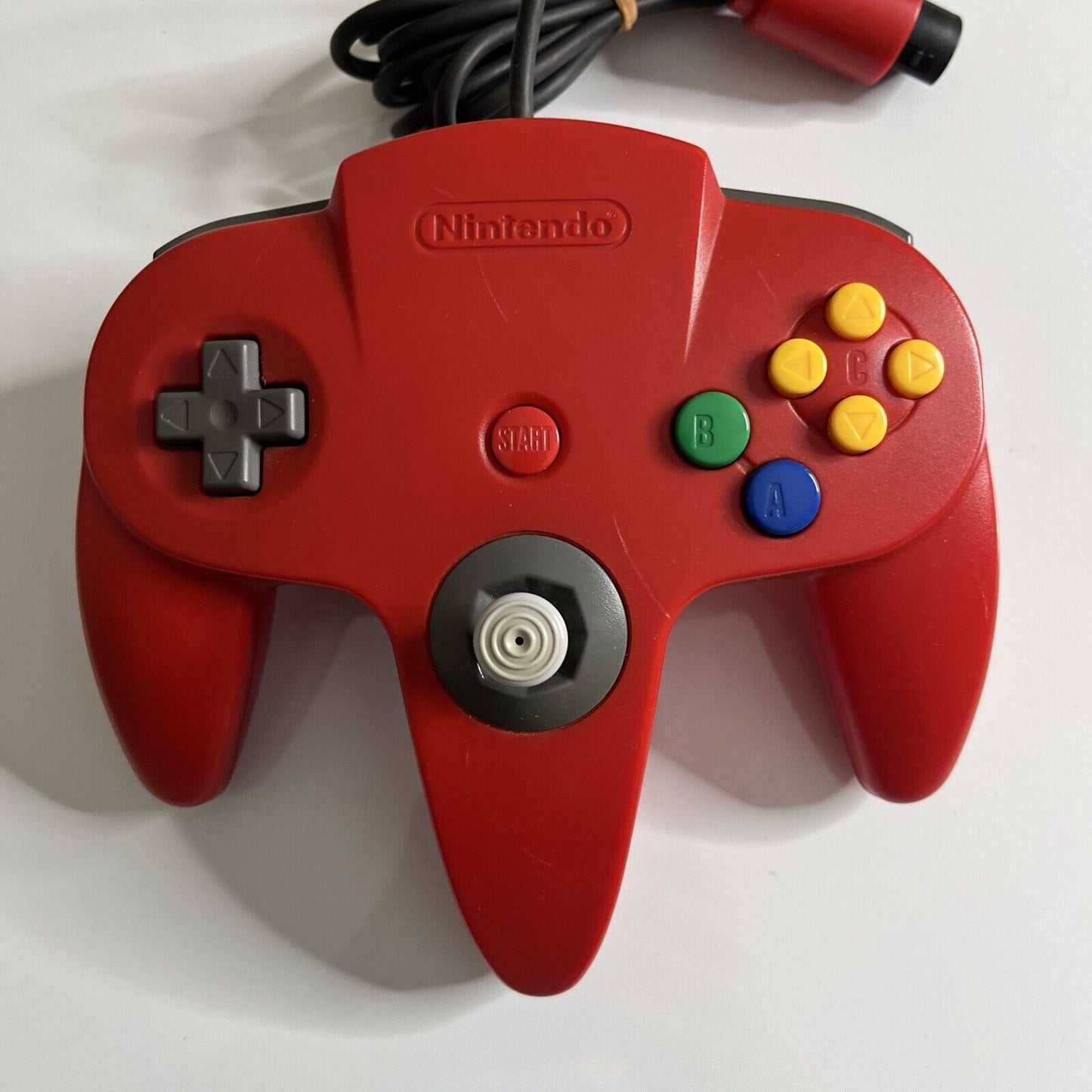 Authentic Nintendo 64 Controller Red Genuine N64 Gamepad Tested and Cleaned