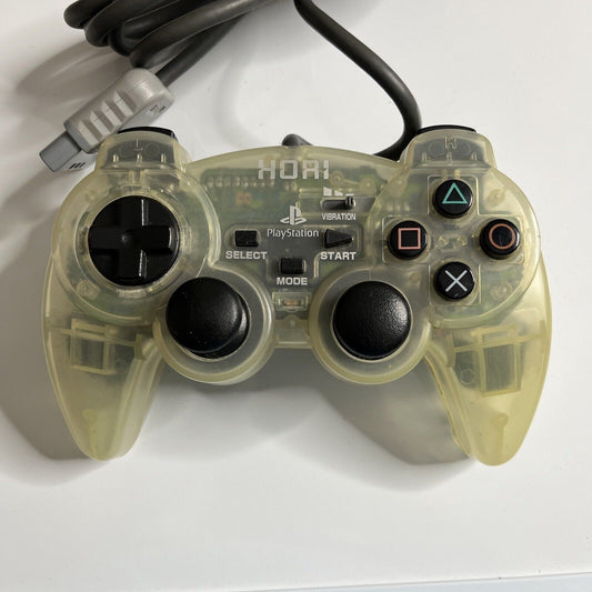 Hori Sony PlayStation Analog Sindou Controller Clear Transparent for PS1 PS2