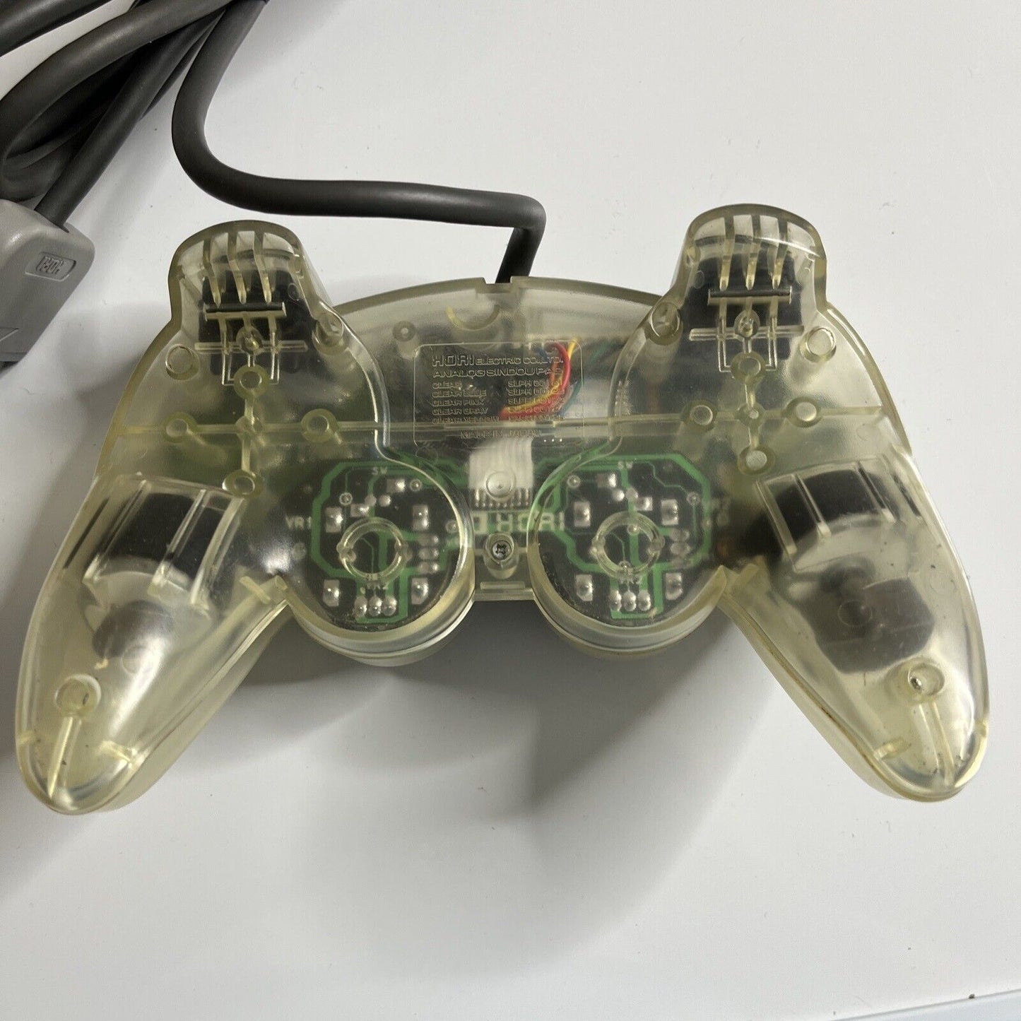 Hori Sony PlayStation Analog Sindou Controller Clear Transparent for PS1 PS2