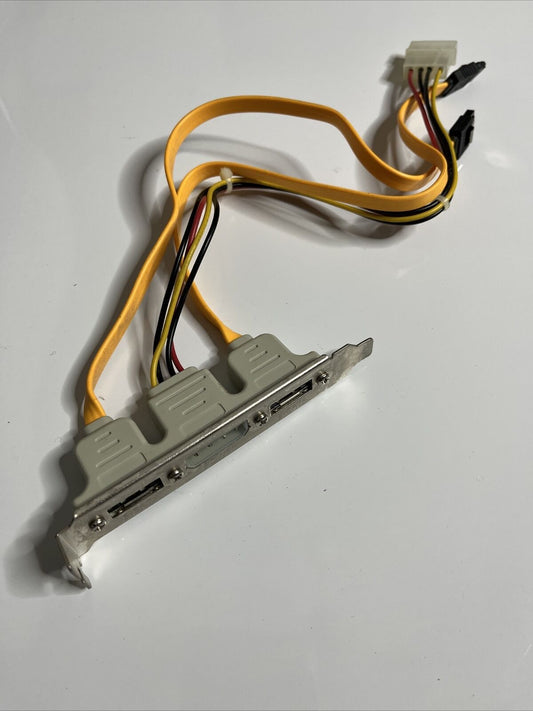 2 Ports SATA to eSATA + IDE 4 Pin Power Slot Cable