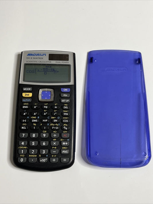 Abacus SX-II Scientific Calculator Dual Power with Cover