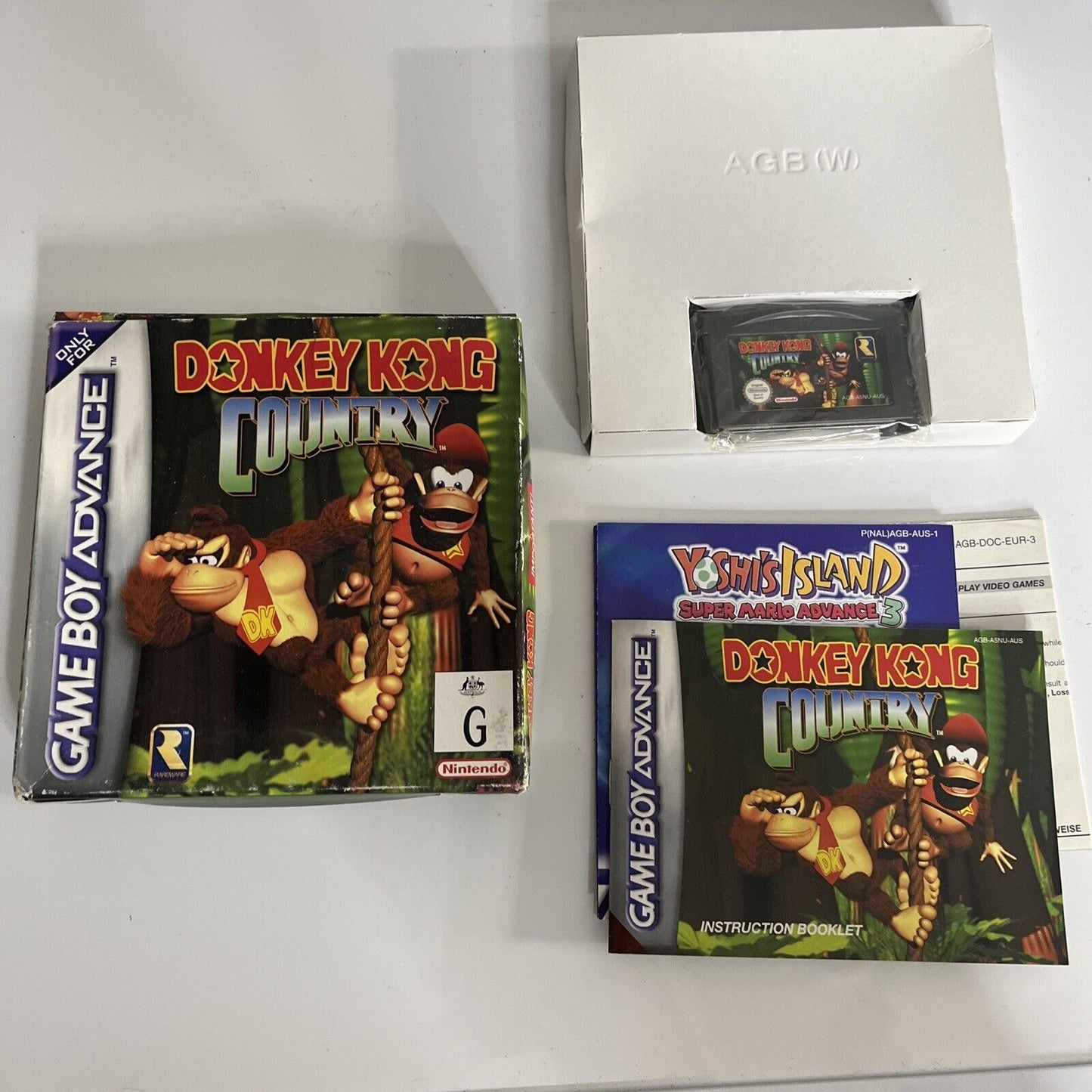 Donkey Kong Country GBA Nintendo Gameboy Advance AGB-A5NU-AUS 2003 Game Complete