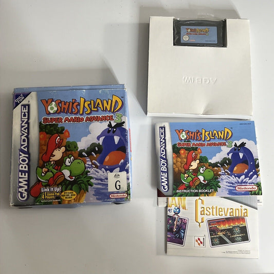 Yoshi's Island Super Mario Advance 3 GBA  Nintendo Gameboy Advance Game Complete