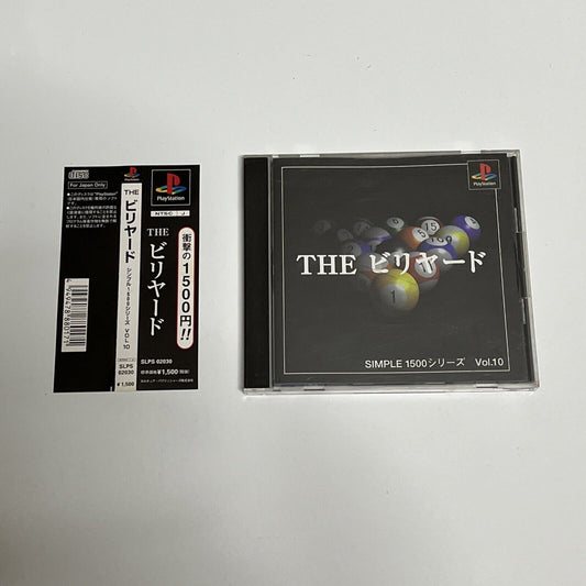 The Billiards PS1 Sony PlayStation NTSC-J JAPAN Pool Game Complete