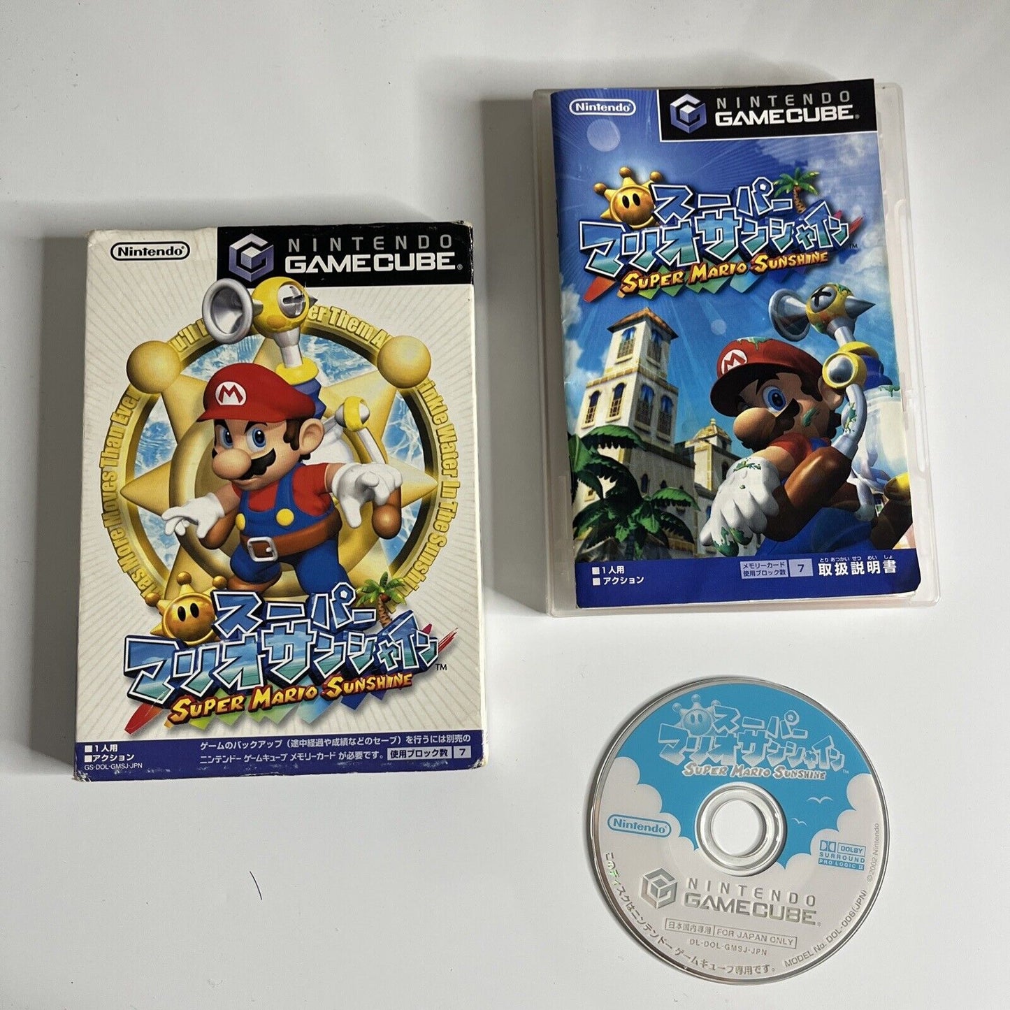 Super Mario Sunshine  NGC Nintendo GameCube NTSC-J JAPAN Game Complete
