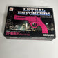 Lethal Enforcers The Justifier Light Gun 2x Red & Blue Controller Sega Megadrive