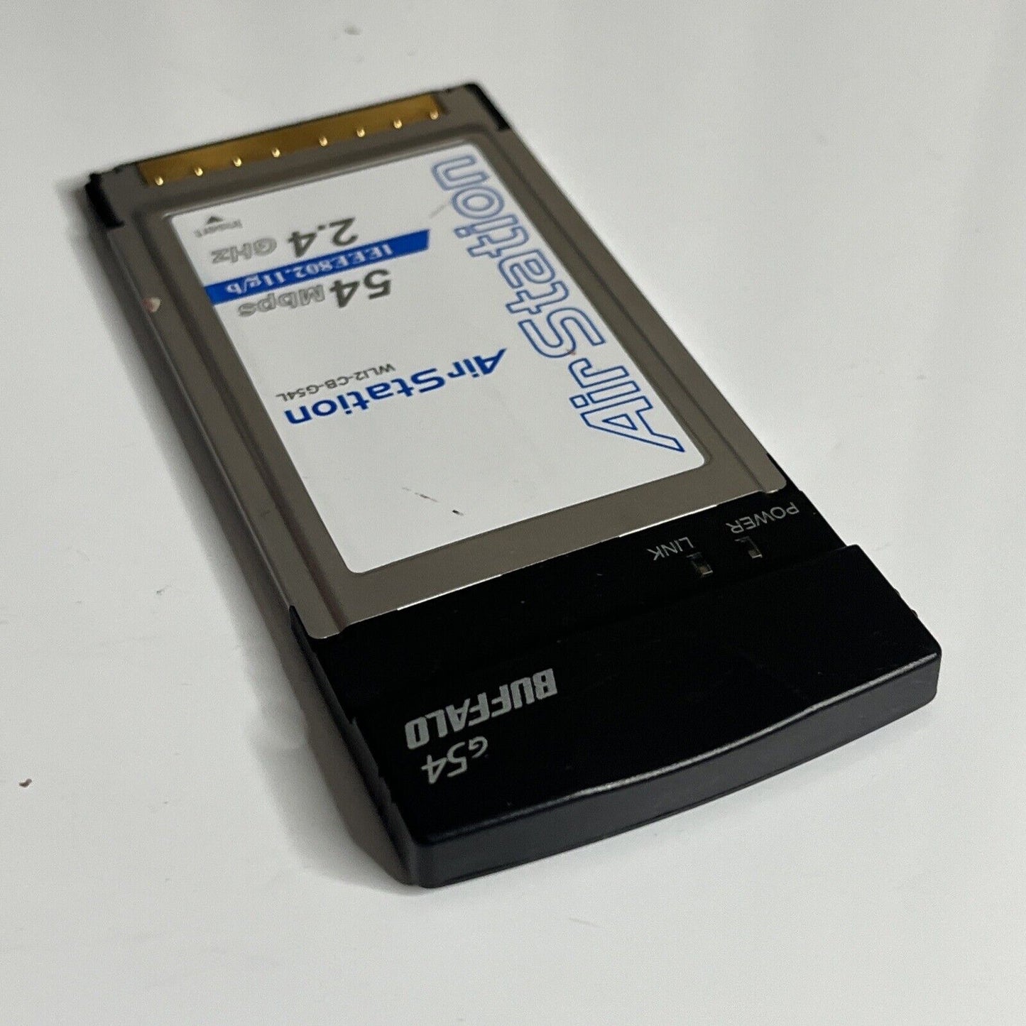 Buffalo Air Station Wireless WiFi LAN Card PCMCIA 54 Mps WLI2-CB-G54L
