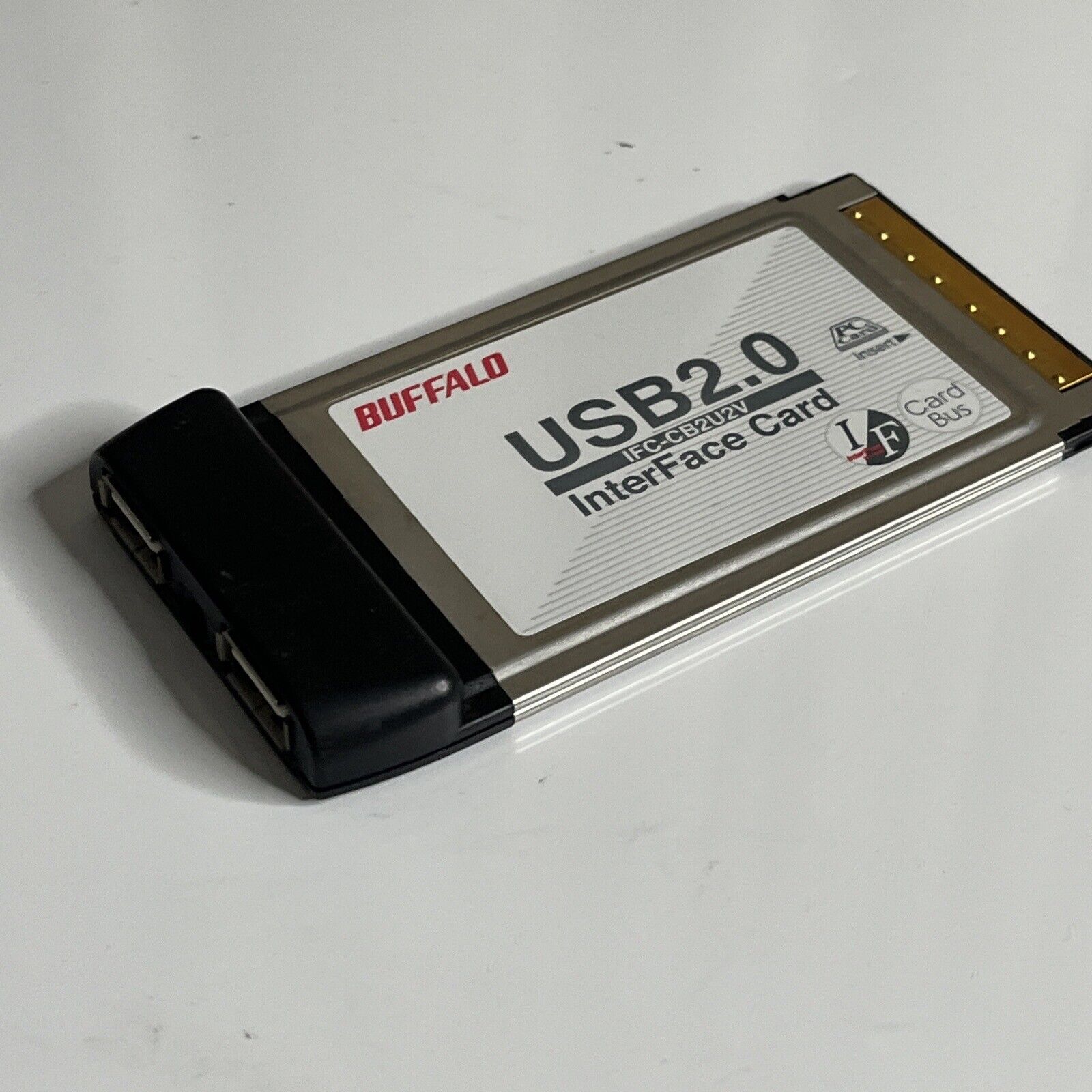 Buffalo USB 2.0 Interface Card CardBus PCMCIA Laptop PC Card IFC-CB2U2 ...