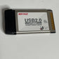 Buffalo USB 2.0 Interface Card CardBus PCMCIA Laptop PC Card IFC-CB2U2V