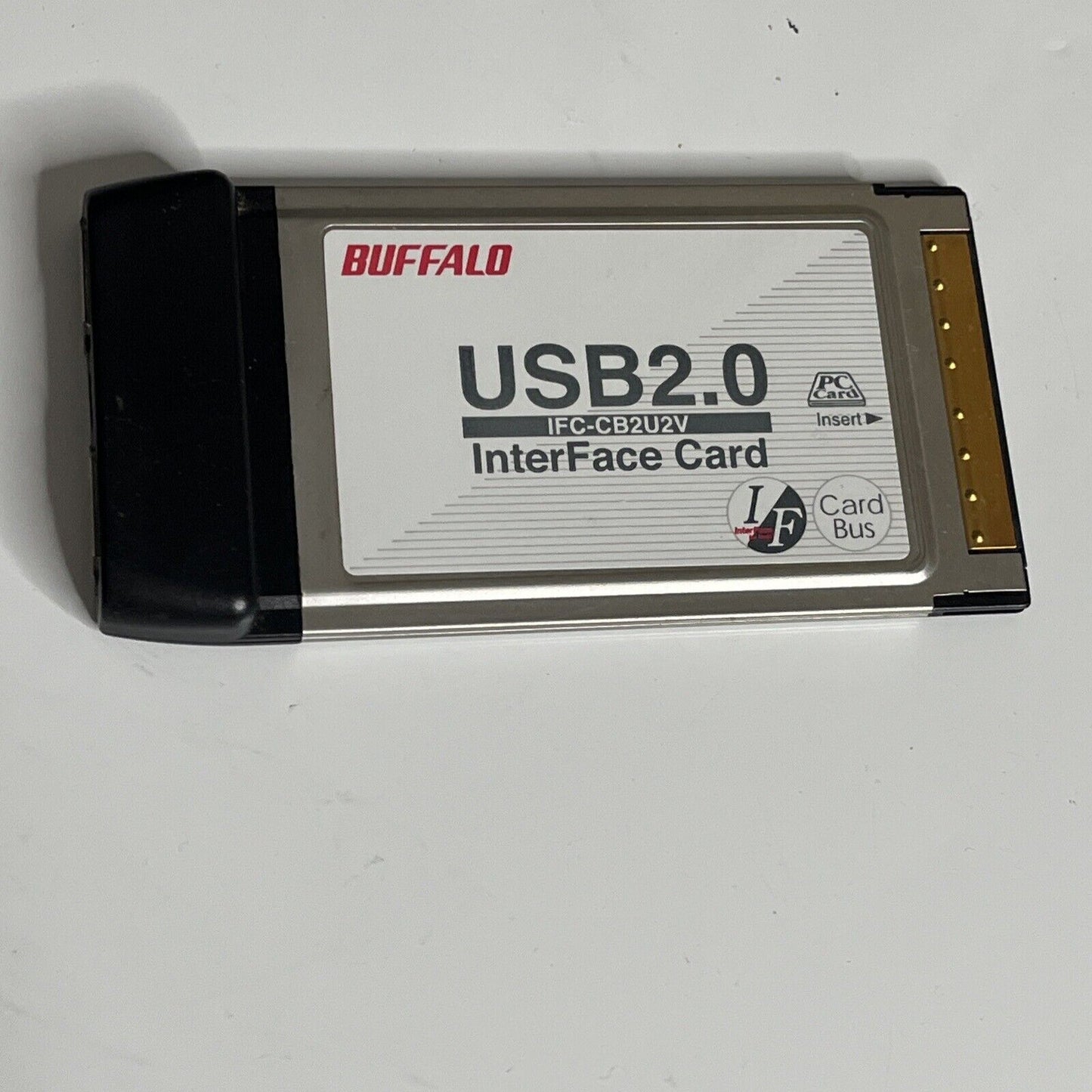 Buffalo USB 2.0 Interface Card CardBus PCMCIA Laptop PC Card IFC-CB2U2V