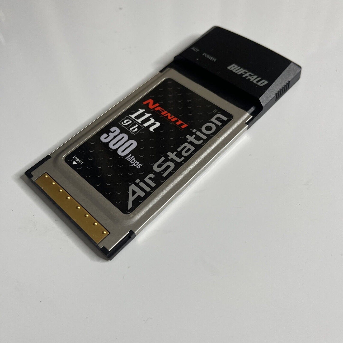 Buffalo Air Station Wireless Network Card PCMCIA Nfiniti 300 Mbps WLI2-CB-G300N