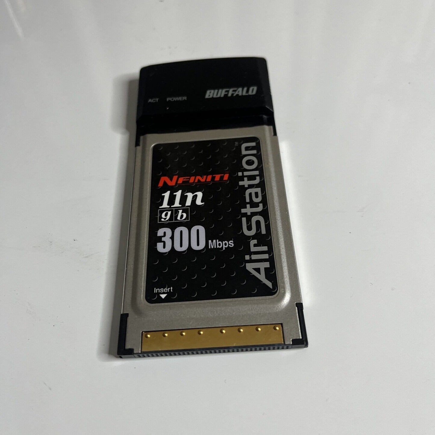 Buffalo Air Station Wireless Network Card PCMCIA Nfiniti 300 Mbps WLI2-CB-G300N