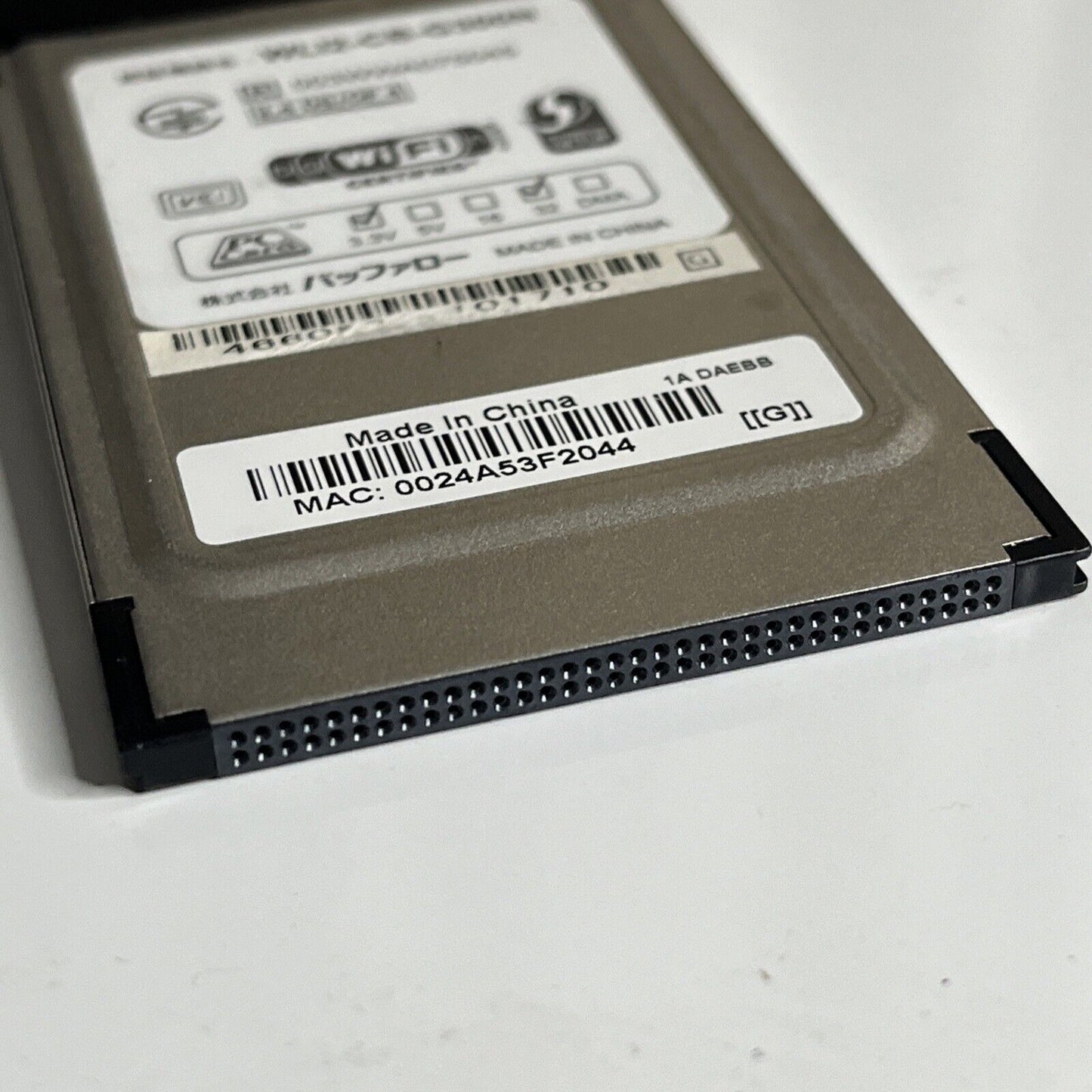 Buffalo Air Station Wireless Network Card PCMCIA Nfiniti 300 Mbps WLI2-CB-G300N