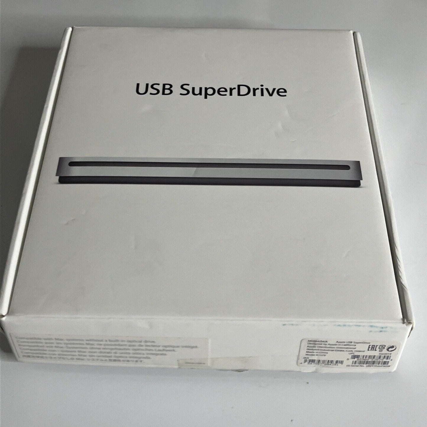 Apple USB SuperDrive CD/DVD External Drive Reader and Burner Silver A1379