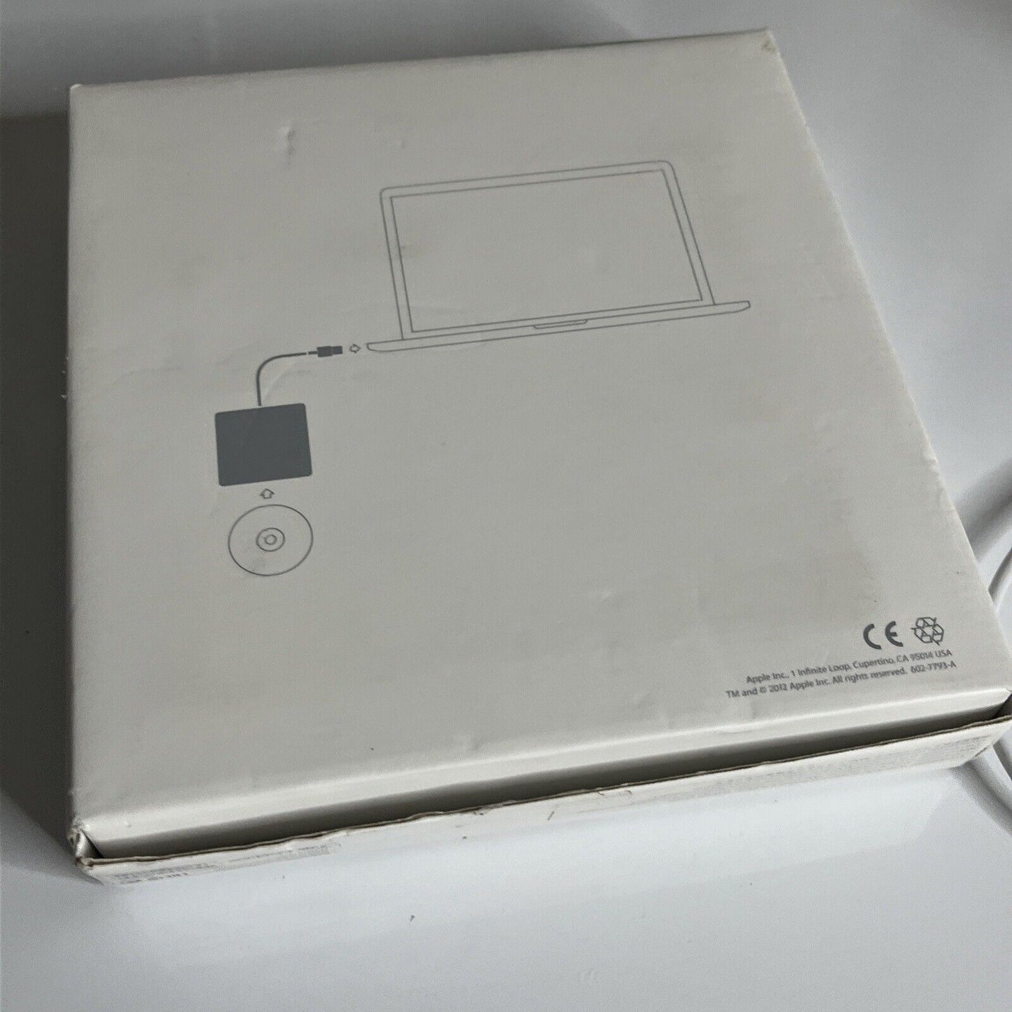 Apple USB SuperDrive CD/DVD External Drive Reader and Burner Silver A1379