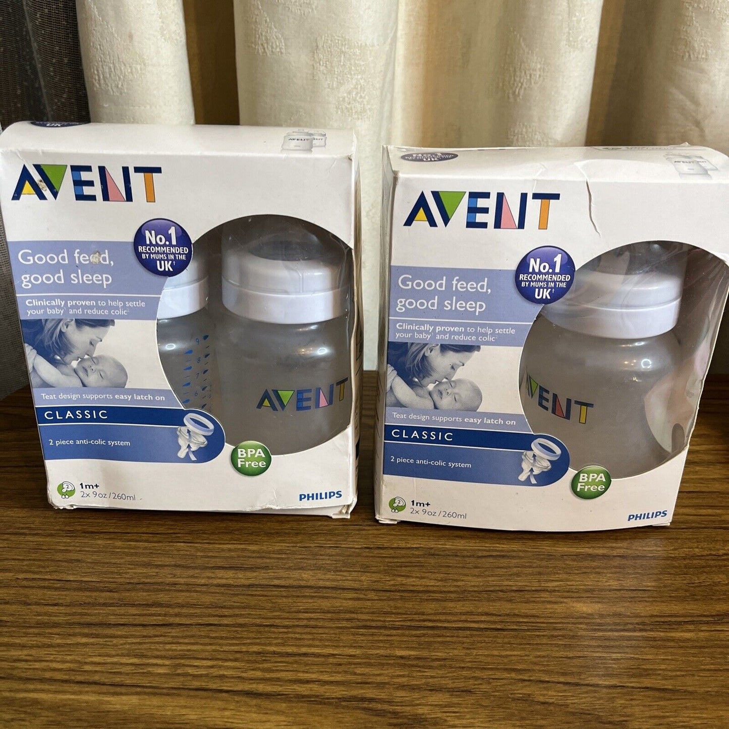 4x Avent Anti-Colic Baby Bottle 9oz 260ml