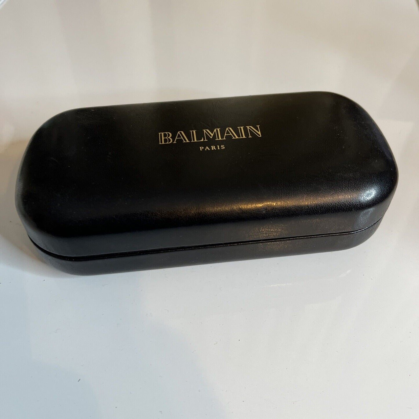 Balmain Paris Eyeglasses Case Black Clamshell