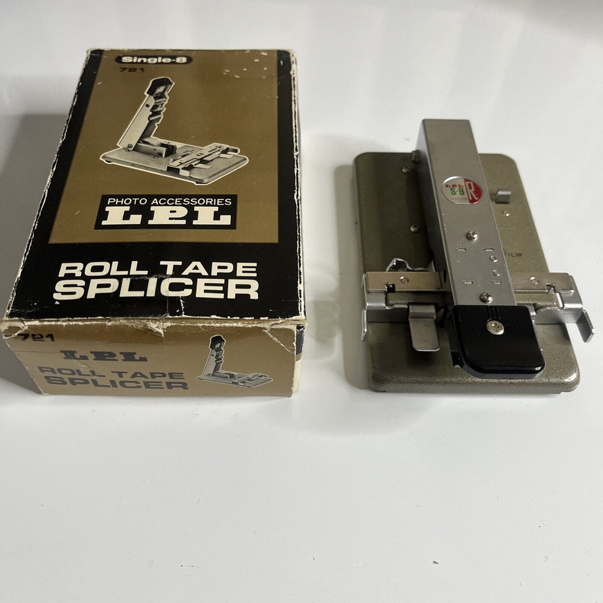 LPL Roll Tape Splicer Single-8 721 for 8mm Film Made In Japan – Retro Unit