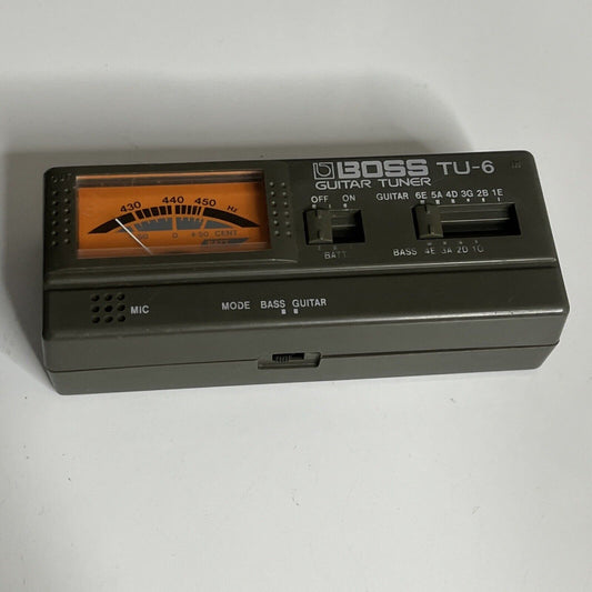 BOSS Guitar and Bass Tuner TU-6 with Microphone