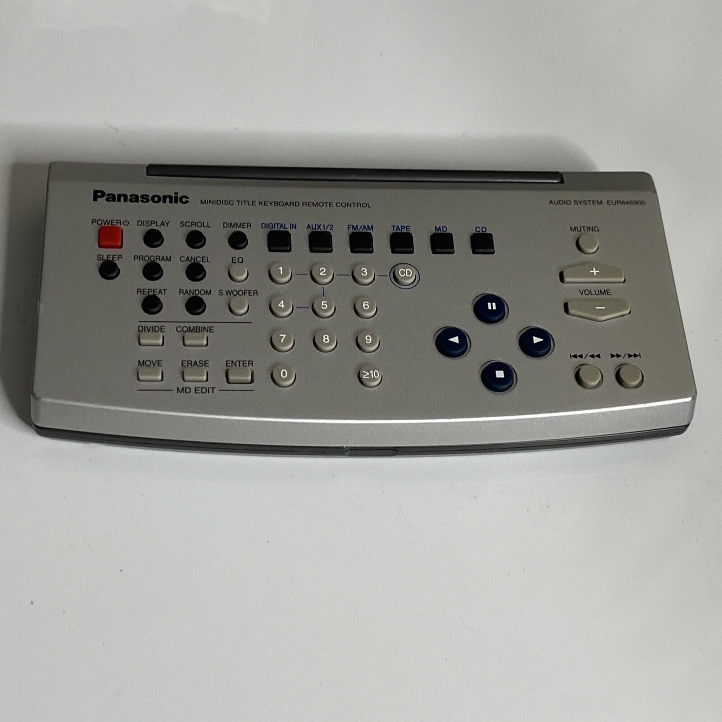 Genuine Panasonic Minidisc MD Title Keyboard Remote Control EUR646900