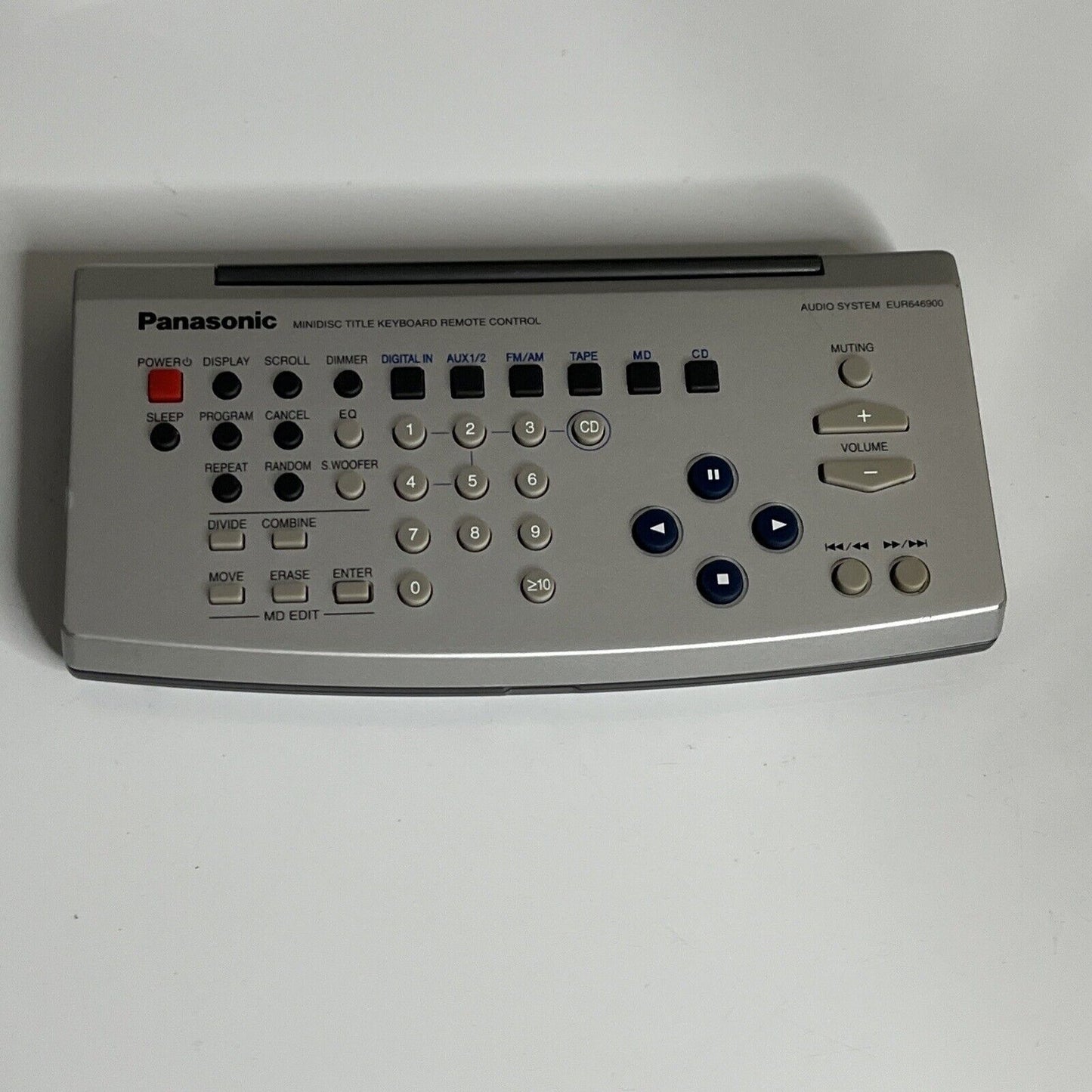 Genuine Panasonic Minidisc MD Title Keyboard Remote Control EUR646900