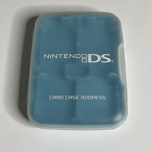 Nintendo DS Game Case Holder Blue Transparent Fits 8