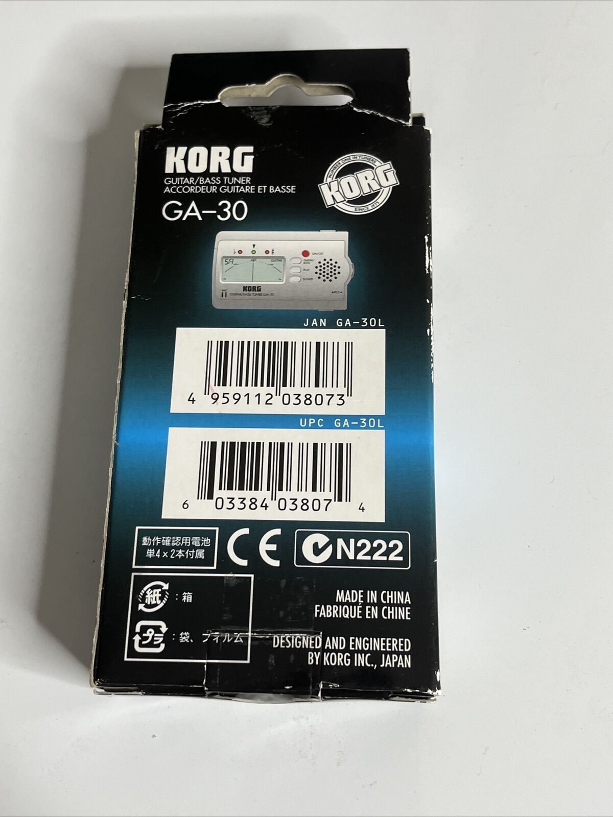 Korg Guitar and Bass Tuner GA-30