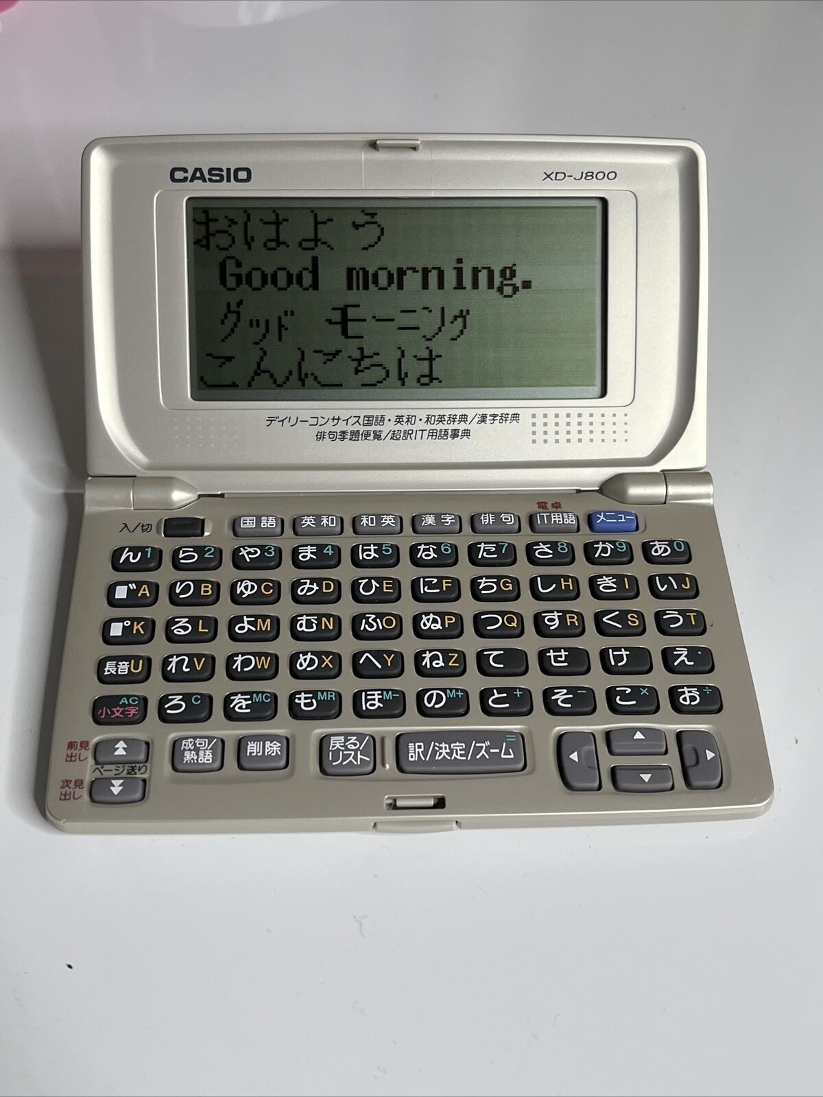 Cacio Dictionary Casio EX-Word XD-J800 Japanese English Electronic Dictionary Portable ...
